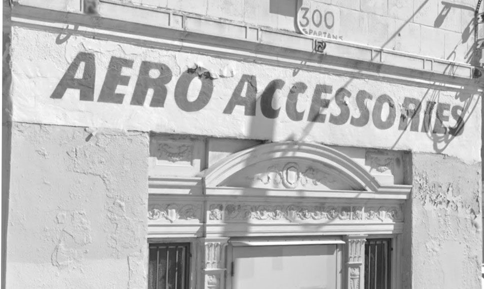 Front entrance to Aero Accessories in San Antonio, Texas